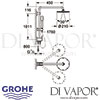 Grohe Rainshower System 210 Shower System Diverter Dimensions